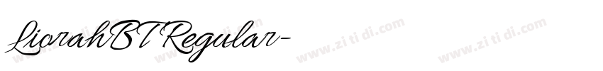 LiorahBT Regular字体转换